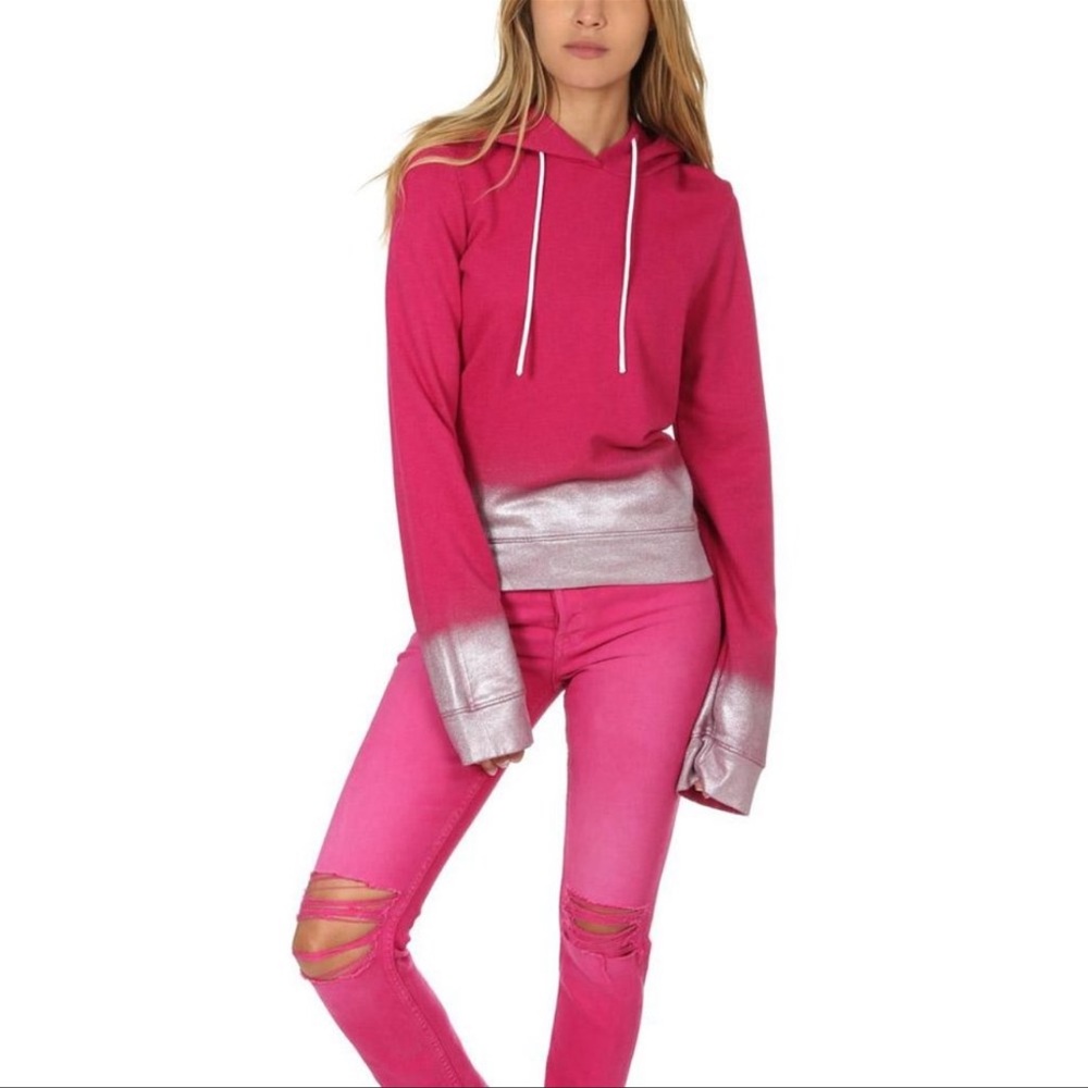 COTTON CITIZEN pink ombré Manhattan hoodie